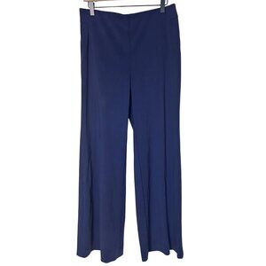 Chicos Stretch Wide Leg Trouser Pants Navy Blue Size 8/10 R